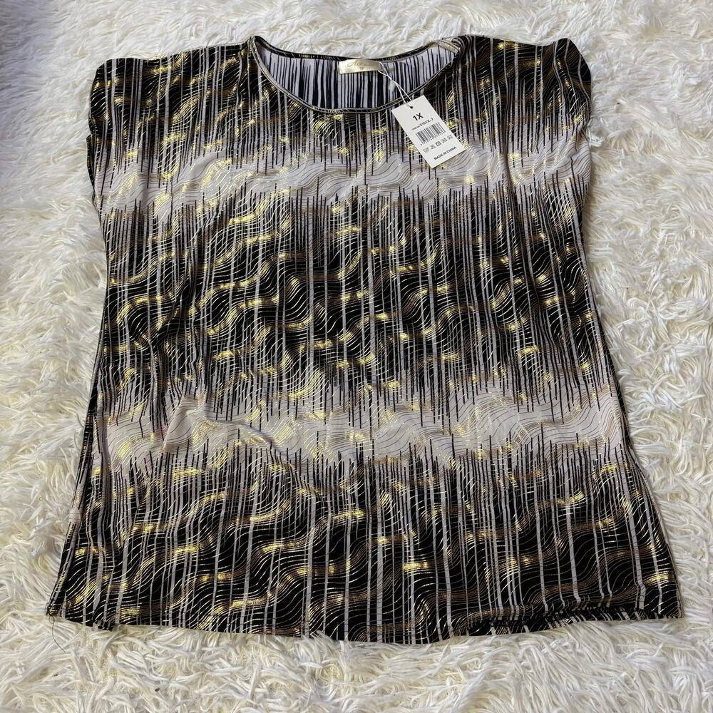 Ace Fashion women’s pullover gold blouse XL